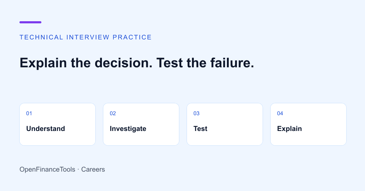 Open Banking API Interview Questions: Worked Answers and Debugging Exercises