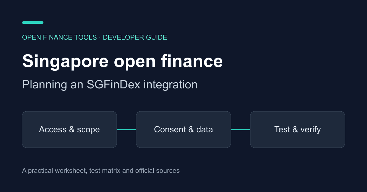 Singapore Open Finance: An SGFinDex Developer Guide